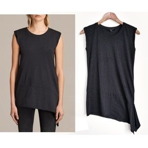 ALLSAINTS Lauryn Asymmetrical Sleeveless Tee